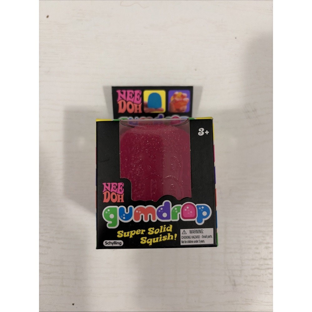 Schylling NeeDoh Gumdrop Super Solid Squish Brown Sensory Squeeze Toy Ages 3+